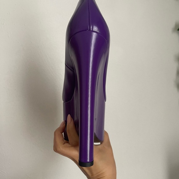 VERSACE Women's Purple Platform Heels - Picture 12 of 12